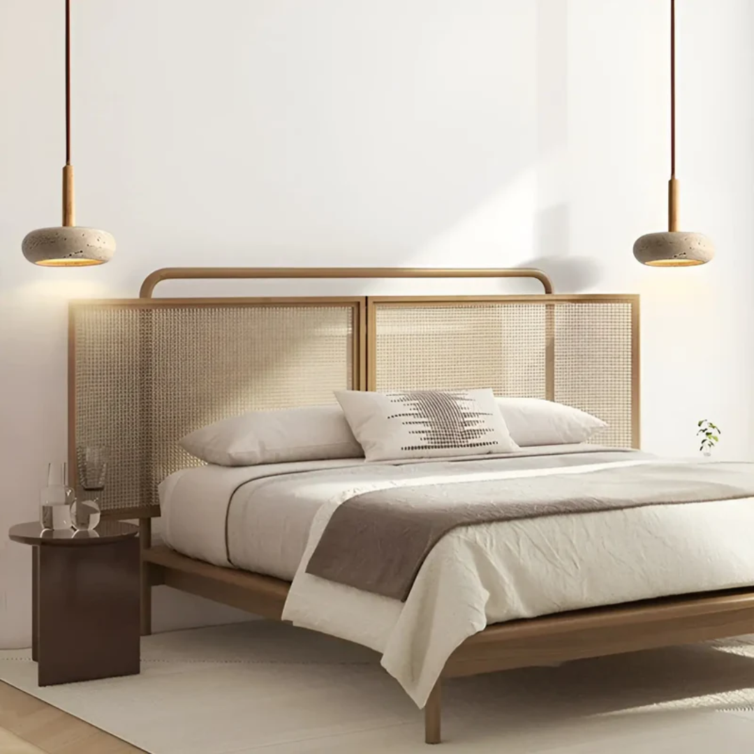 LED Retro Japanese Ceiling Lamp - TranquilHalo-Nora Luxe