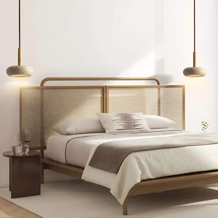 LED Retro Japanese Ceiling Lamp - TranquilHalo-Nora Luxe