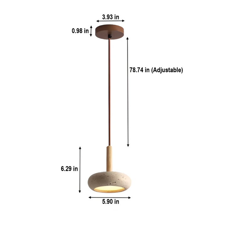 LED Retro Japanese Ceiling Lamp - TranquilHalo-Nora Luxe