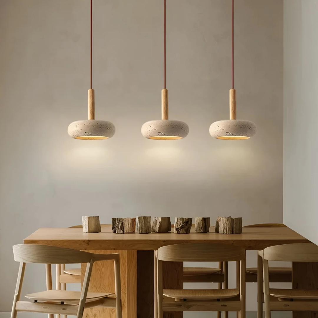 LED Retro Japanese Ceiling Lamp - TranquilHalo-Nora Luxe