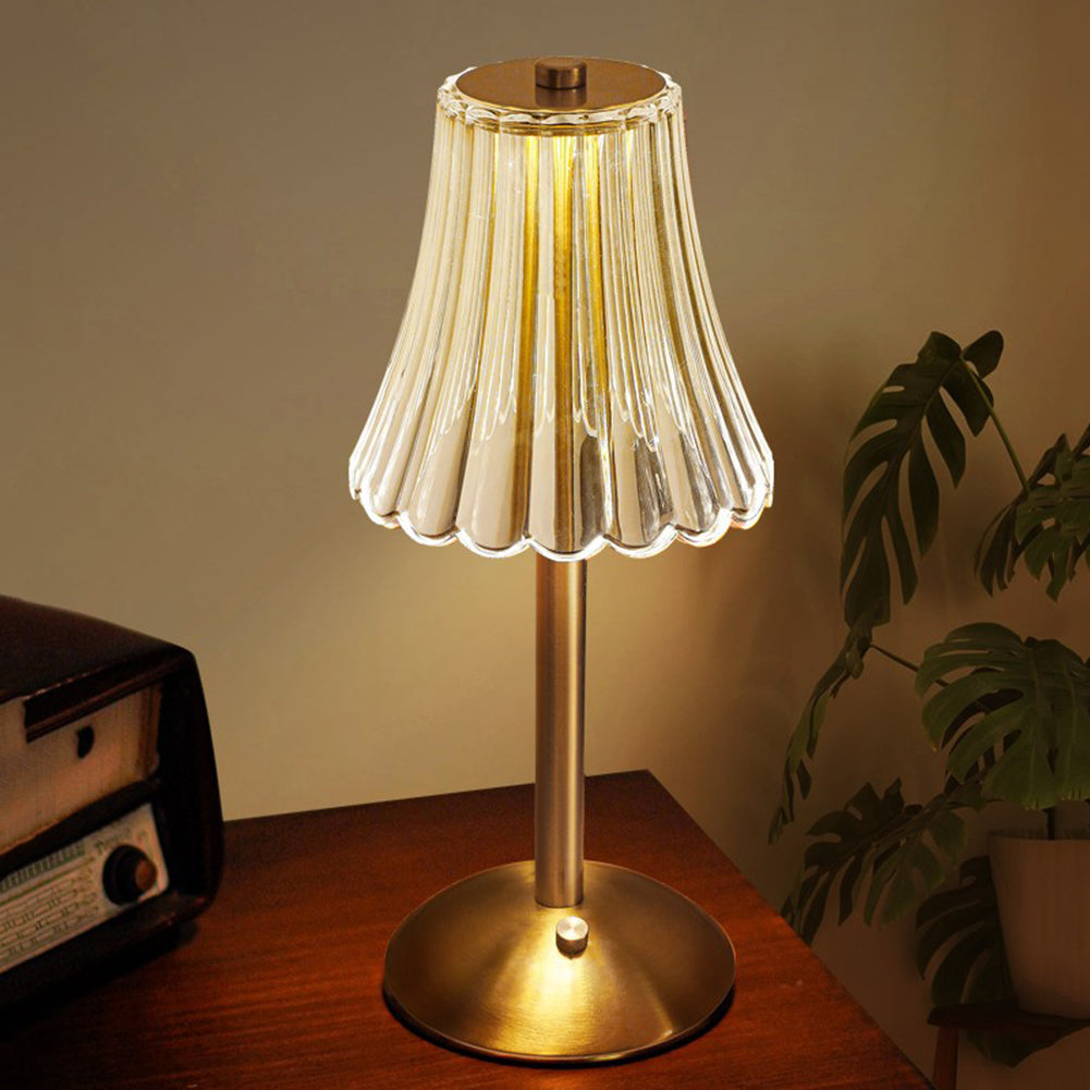 LED Retro Table Lamp USB Rechargeable - BrillianceGlow-Nora Luxe