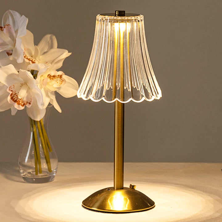 LED Retro Table Lamp USB Rechargeable - BrillianceGlow-Nora Luxe