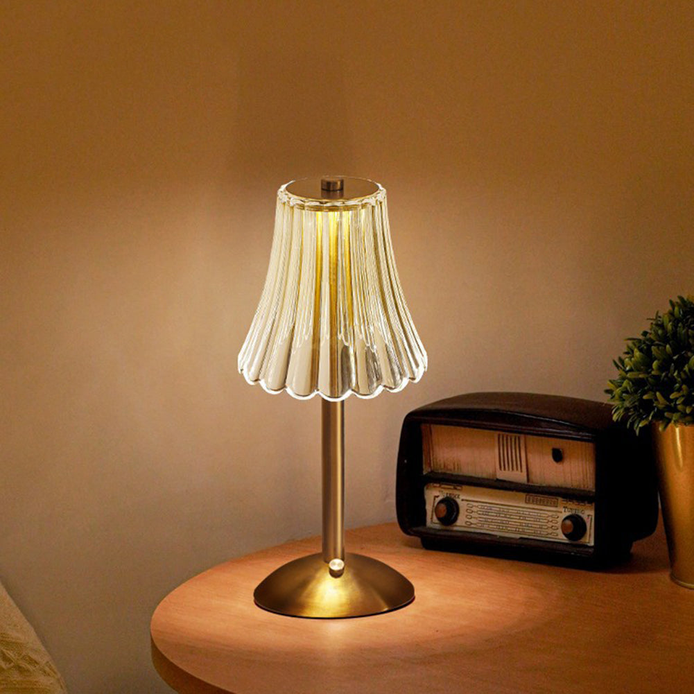 LED Retro Table Lamp USB Rechargeable - BrillianceGlow-Nora Luxe