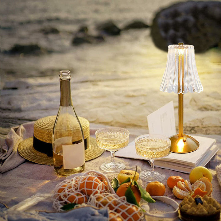 LED Retro Table Lamp USB Rechargeable - BrillianceGlow-Nora Luxe
