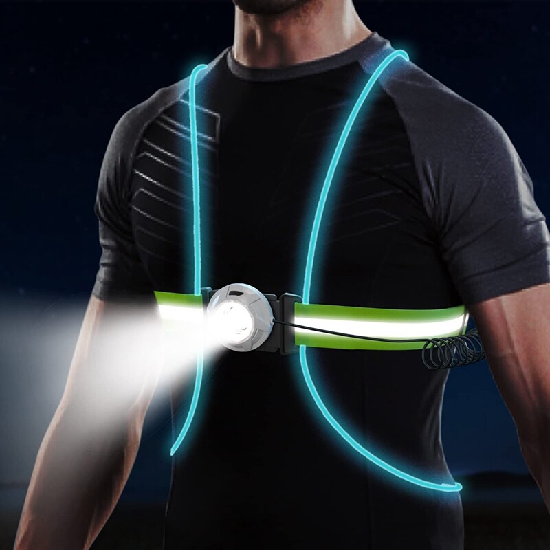 LED Safety Vest for Running - ReflectSafe-Nora Luxe