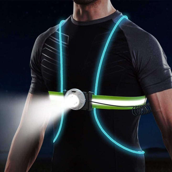 LED Safety Vest for Running - ReflectSafe-Nora Luxe