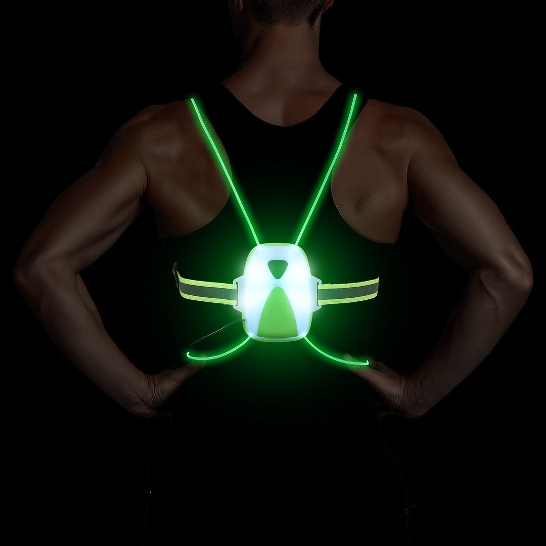 LED Safety Vest for Running - ReflectSafe-Nora Luxe