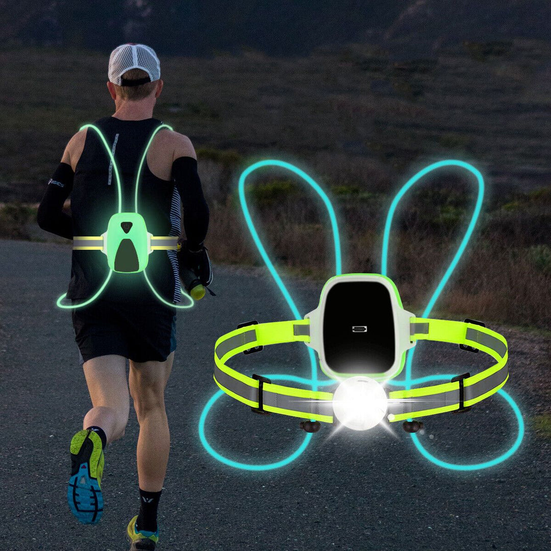 LED Safety Vest for Running - ReflectSafe-Nora Luxe