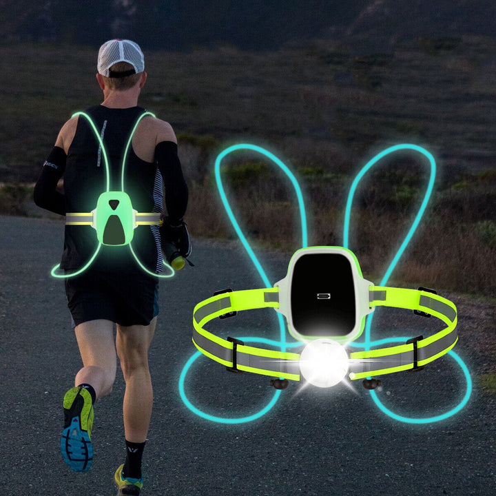 LED Safety Vest for Running - ReflectSafe-Nora Luxe