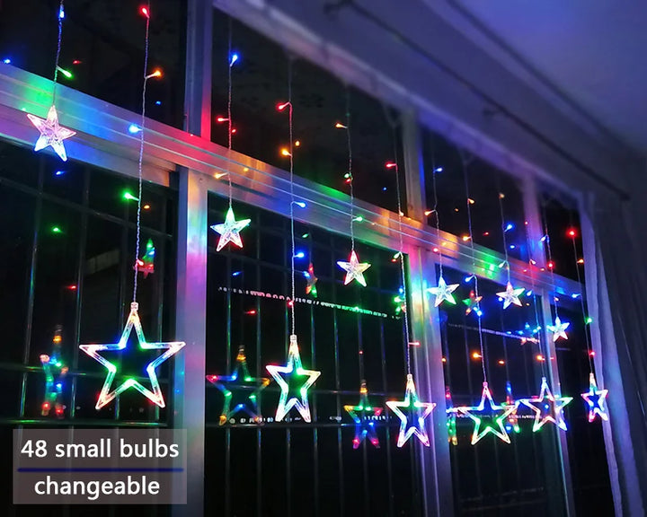 LED Starry Garland - StarryGlow-Changing-Button control-Nora Luxe