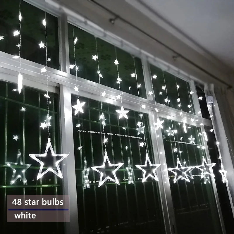 LED Starry Garland - StarryGlow-Warm/wit-Button control-Nora Luxe