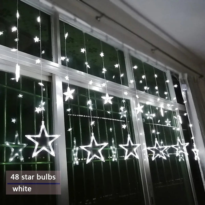 LED Starry Garland - StarryGlow-Warm/wit-Button control-Nora Luxe