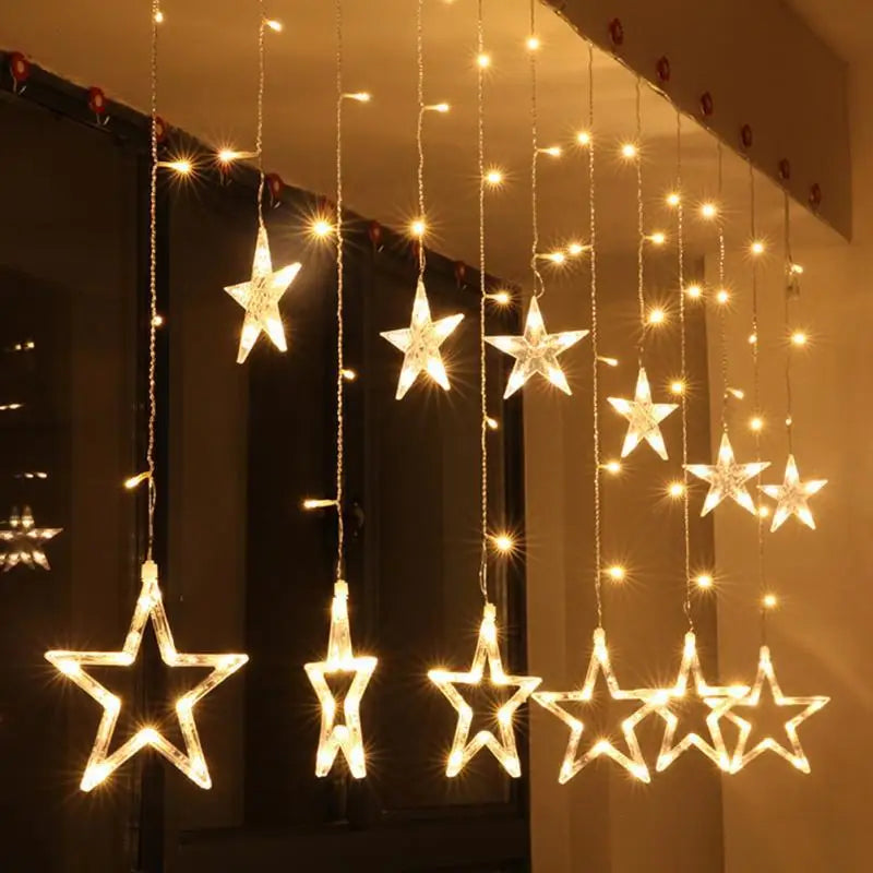 LED Starry Garland - StarryGlow-Warm/wit-Button control-Nora Luxe