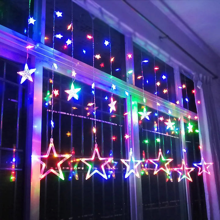 LED Starry Garland - StarryGlow-Warm/wit-Button control-Nora Luxe
