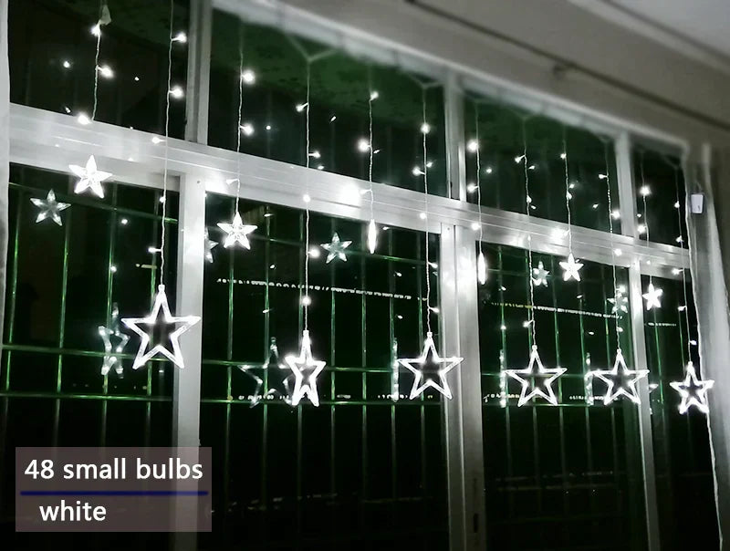 LED Starry Garland - StarryGlow-White-Button control-Nora Luxe