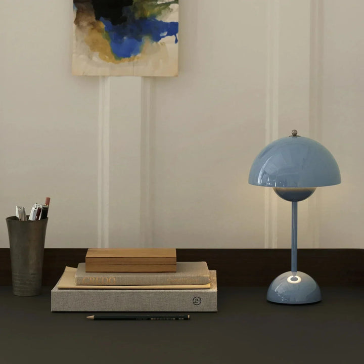 LED Table Lamp - LumiSphere-Gray-Nora Luxe