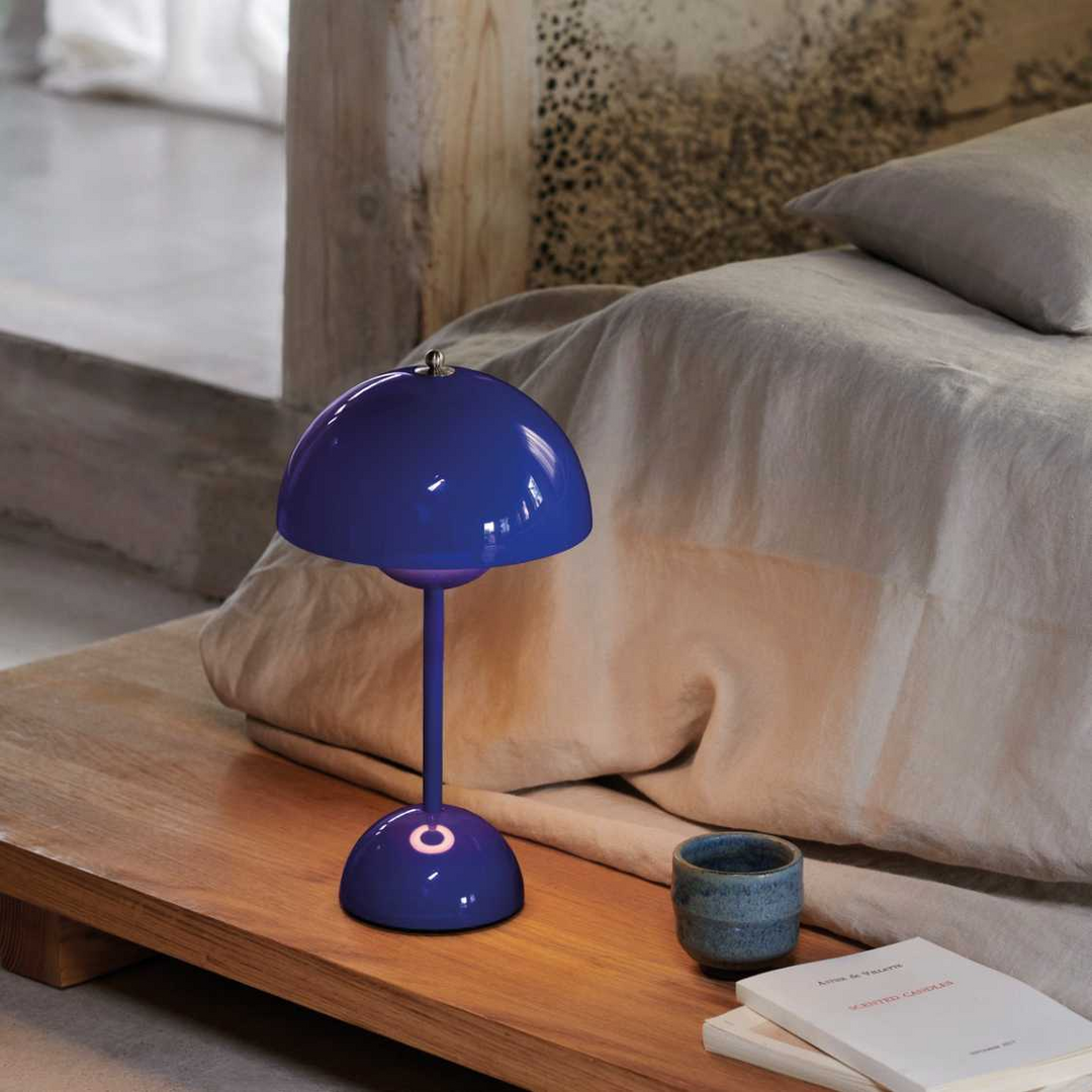 LED Table Lamp - MoonGlow-Blue-Nora Luxe