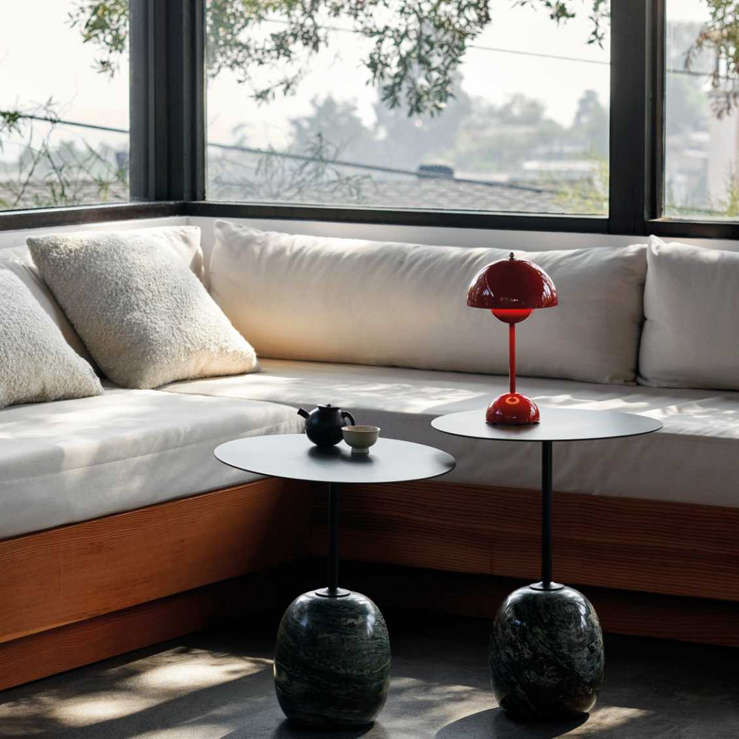 LED Table Lamp - MoonGlow-White-Nora Luxe