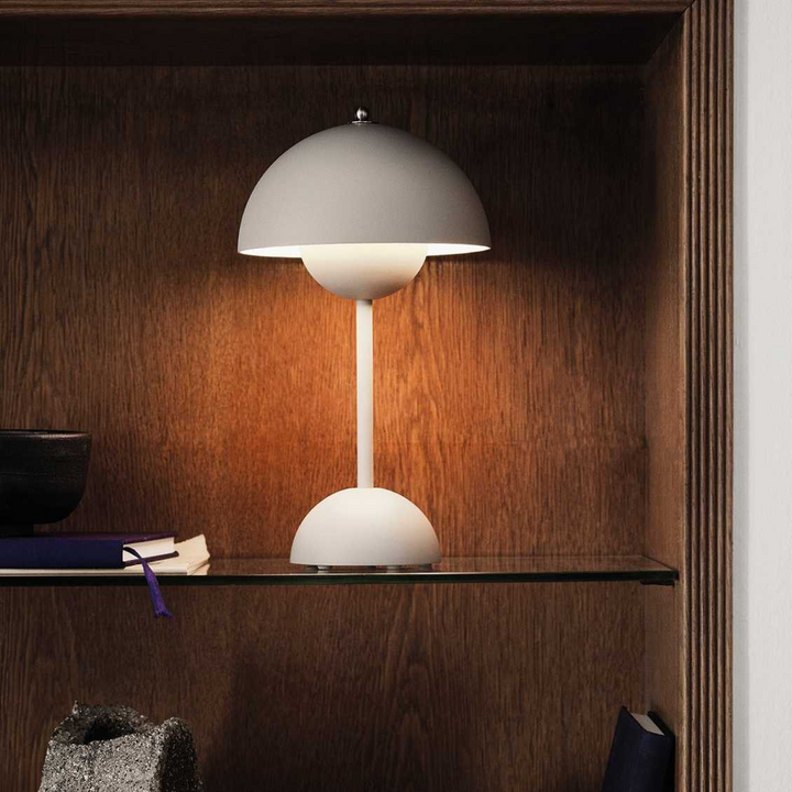 LED Table Lamp - MoonGlow-White-Nora Luxe