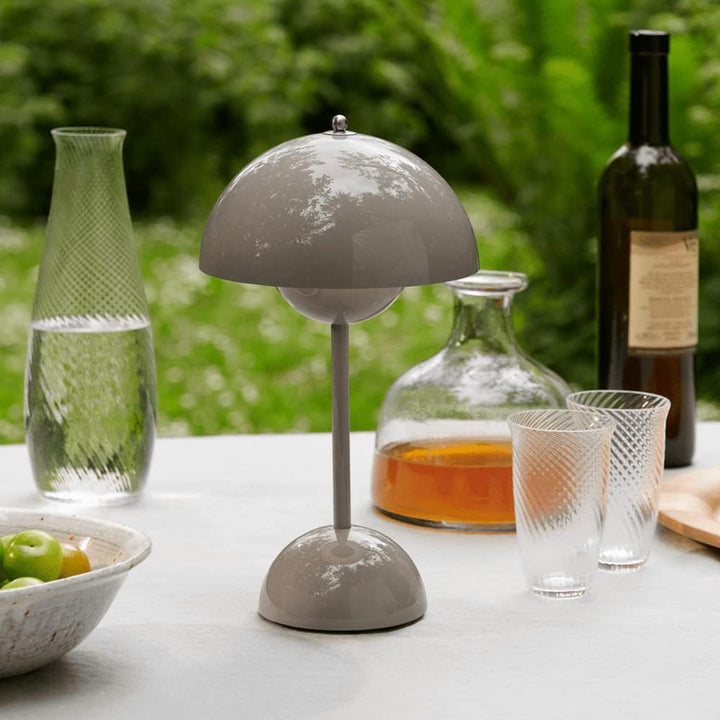 LED Table Lamp - MoonGlow-White-Nora Luxe