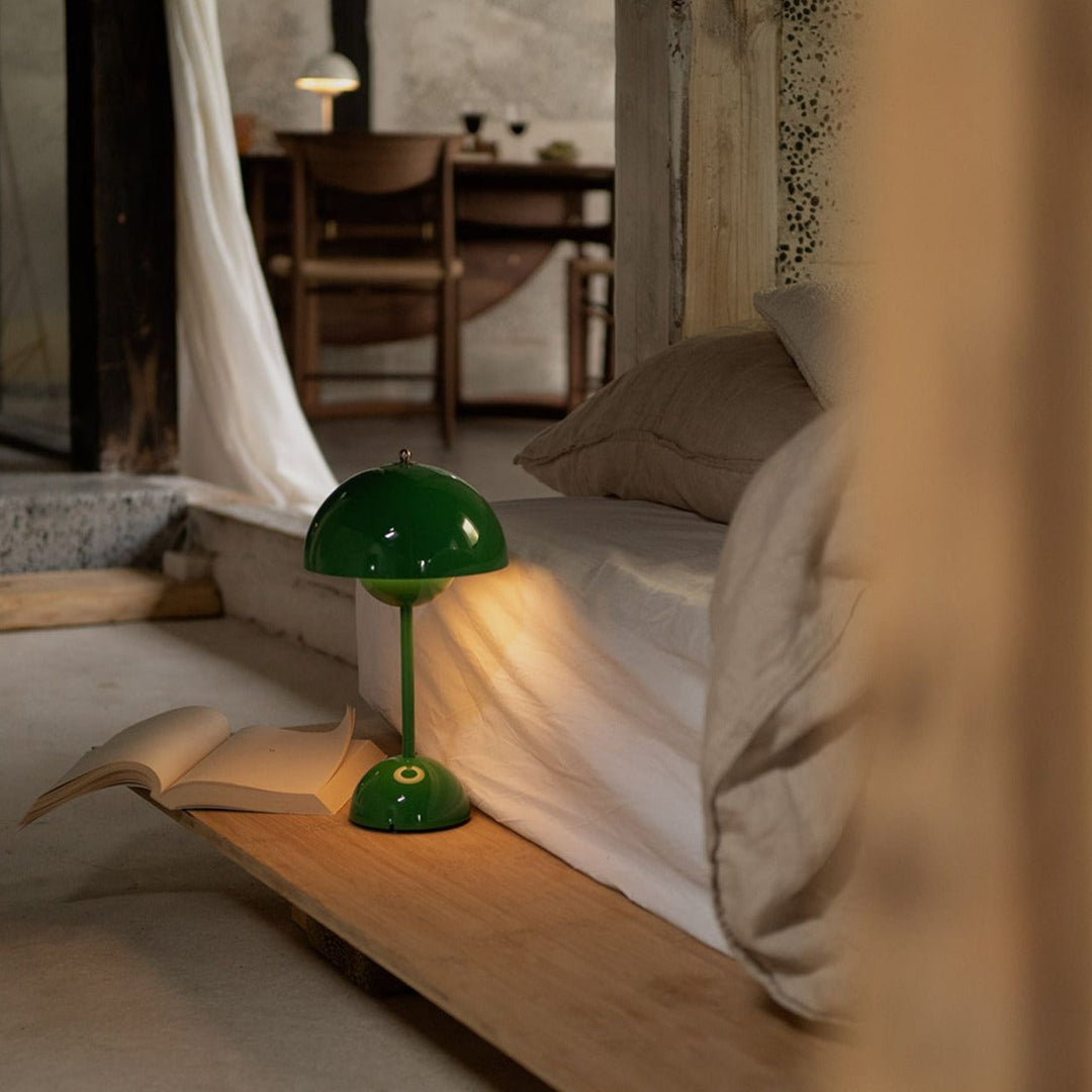 LED Table Lamp - MoonGlow-White-Nora Luxe