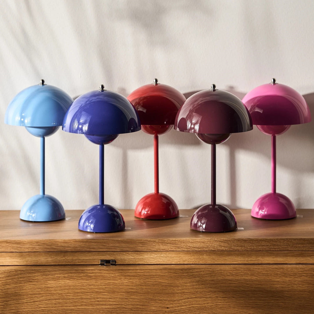 LED Table Lamp - MoonGlow-White-Nora Luxe