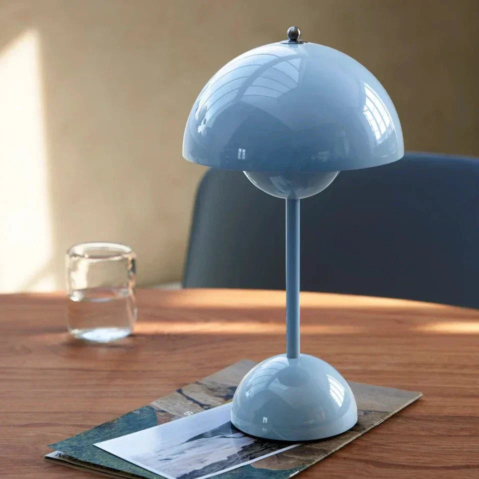 LED Table Lamp - MoonGlow-White-Nora Luxe