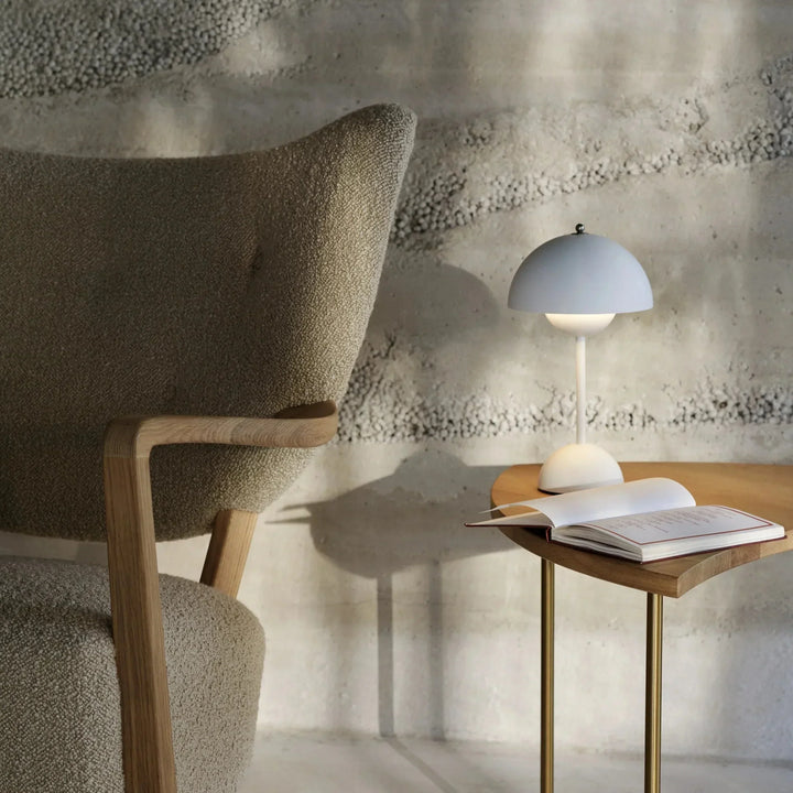 LED Table Lamp - MoonGlow-White-Nora Luxe