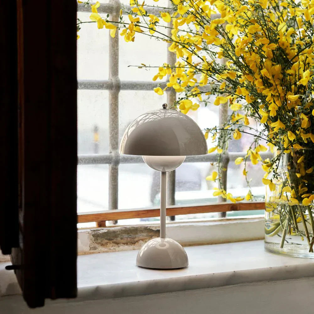 LED Table Lamp - MoonGlow-White-Nora Luxe