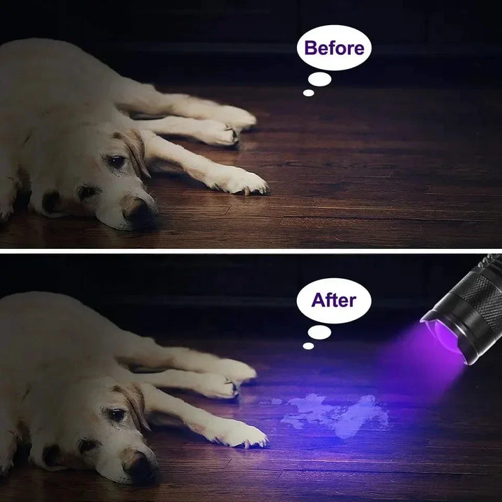 LED UV FLASHLIGHT - ULTRAVIOLET INSPECTION LAMP FOR PET URINE SPOTS AND STAIN DETECTION-SK68 Small Flashlight-Nora Luxe