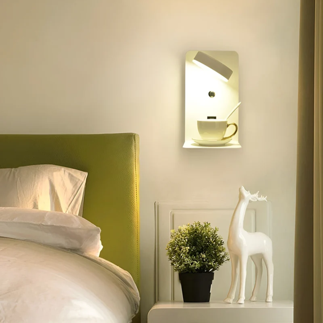 LED Wall Lamp - PowerGlow-Black-EU-Nora Luxe