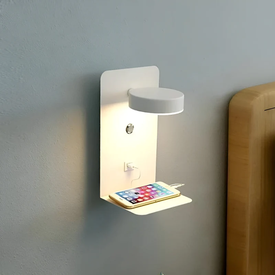 LED Wall Lamp - PowerGlow-White-EU-Nora Luxe