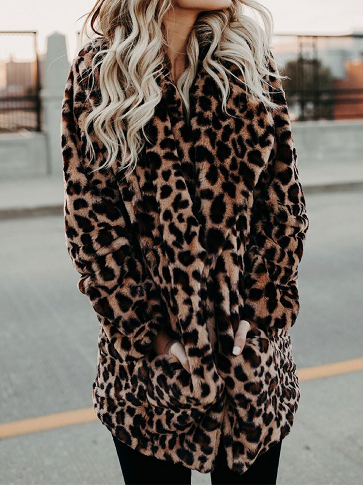 Leopard Print Women's Winter Coat - Sofia-Panther-S-Nora Luxe