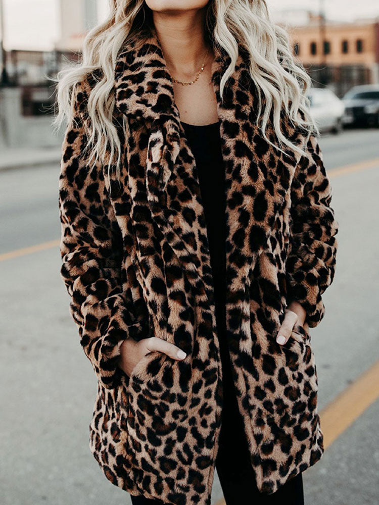 Leopard Print Women's Winter Coat - Sofia-Panther-S-Nora Luxe