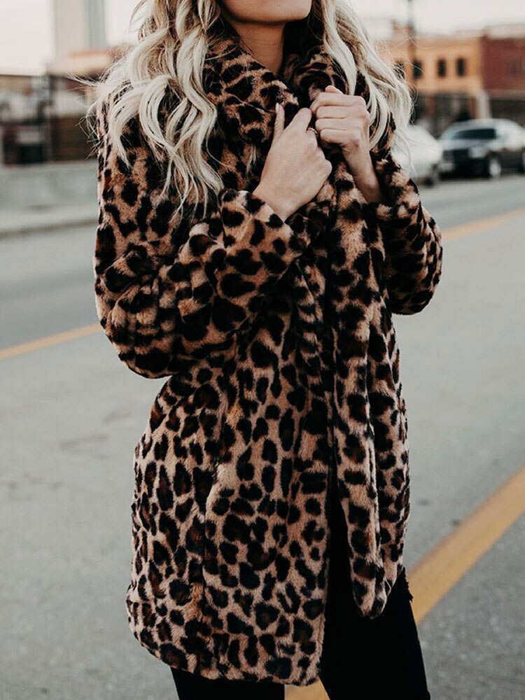 Leopard Print Women's Winter Coat - Sofia-Panther-S-Nora Luxe
