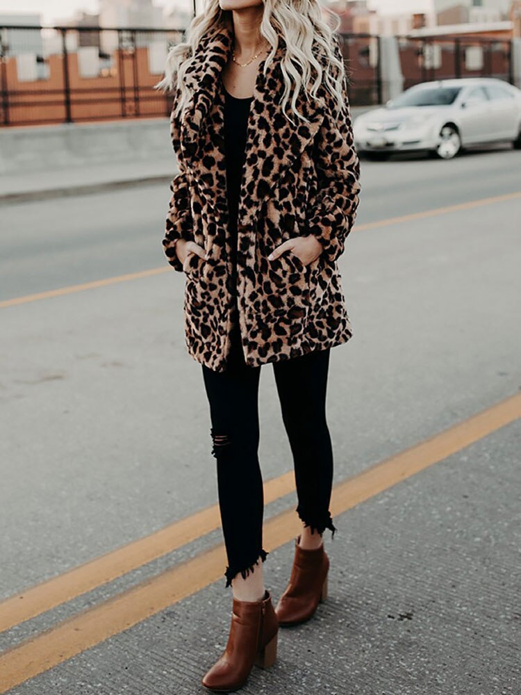 Leopard Print Women's Winter Coat - Sofia-Panther-S-Nora Luxe
