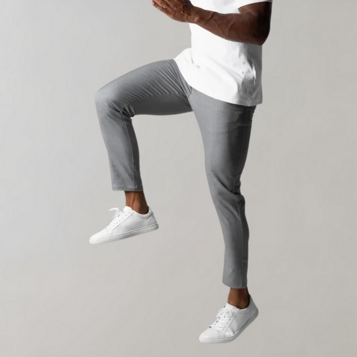 Levi - Casual Chino Trousers for Men-Black-28-Nora Luxe