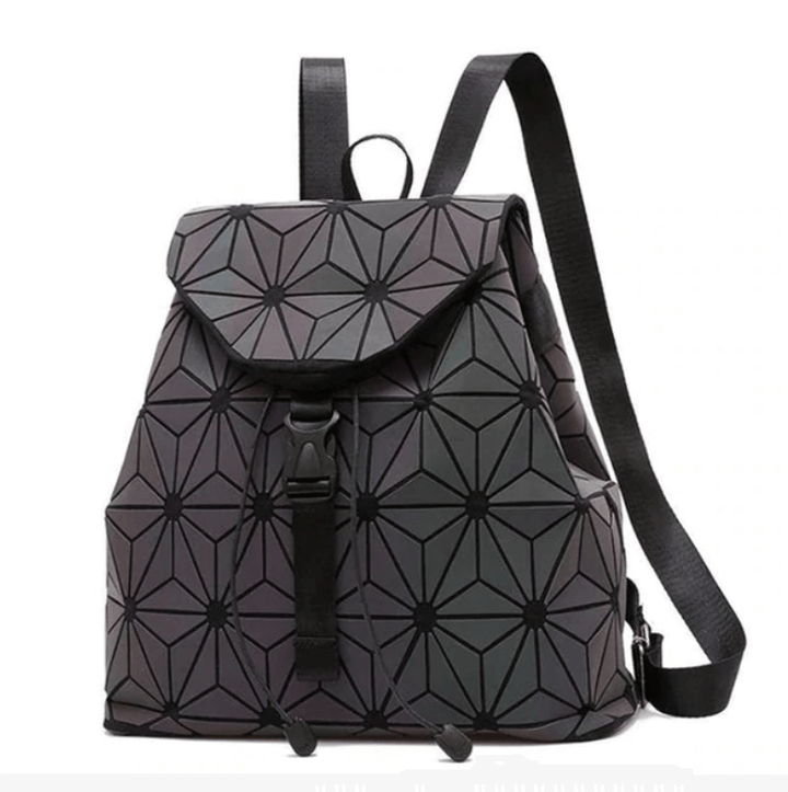 Reflective Colour-Changing Geometric Backpack for Women