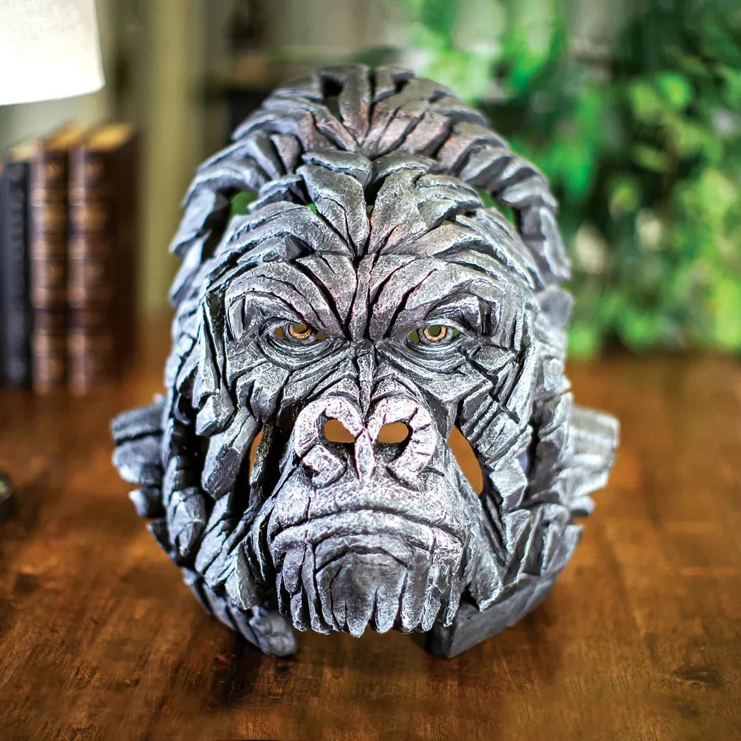 Lifelike Decorative Animal Statues - WildGrace-Gorilla Sculpture-Nora Luxe