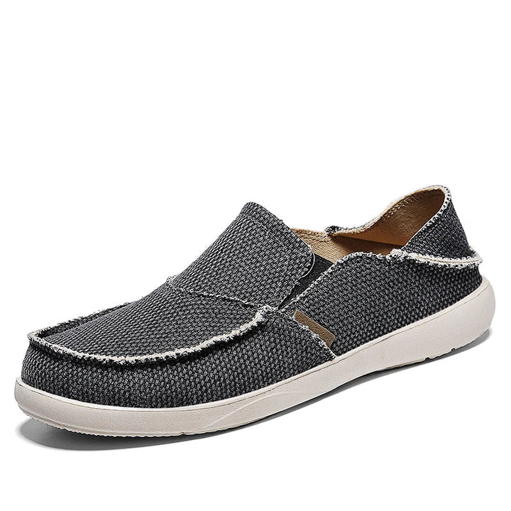 Light canvas slip-ons for men | Breathable summer espadrilles - Niko-Khaki-6.5-Nora Luxe