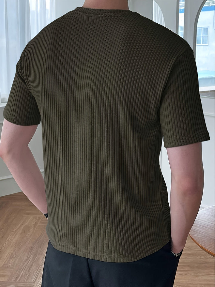 Light Green Men's T-shirt - Milan-S-Nora Luxe