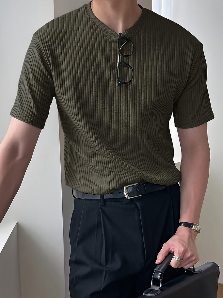 Light Green Men's T-shirt - Milan-S-Nora Luxe