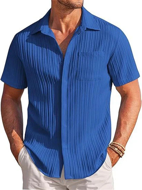 Light Linen Shirt for Men – Breathable & Relaxed Fit – Jonas-Black-S-Nora Luxe