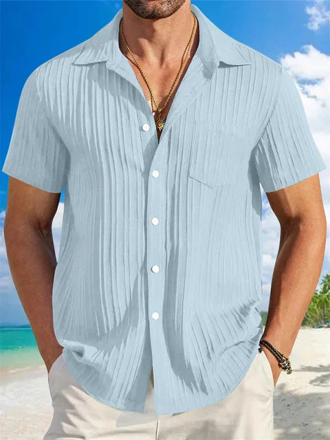 Light Linen Shirt for Men – Breathable & Relaxed Fit – Jonas-Black-S-Nora Luxe