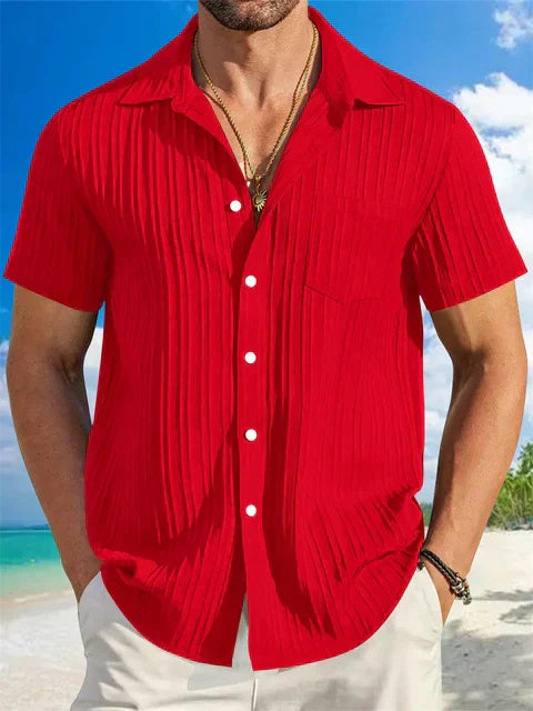 Light Linen Shirt for Men – Breathable & Relaxed Fit – Jonas-Red-S-Nora Luxe