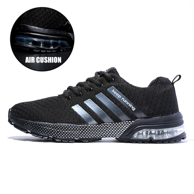 Light & Orthopaedic Comfort Sneakers with Cushioning – Movix Air-Black-3-Nora Luxe