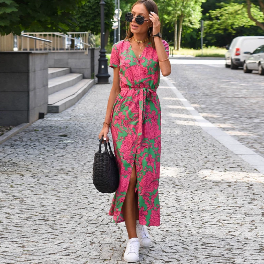 Light Summer Dress - Avery-pink-S-Nora Luxe