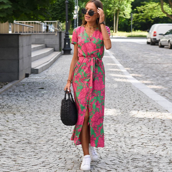 Light Summer Dress - Avery-pink-S-Nora Luxe