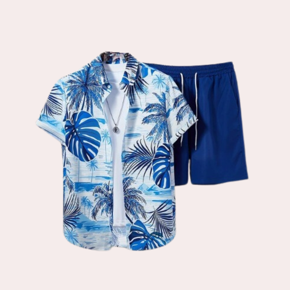 Light Summer Set for Men - Elias-Blue-S-Nora Luxe