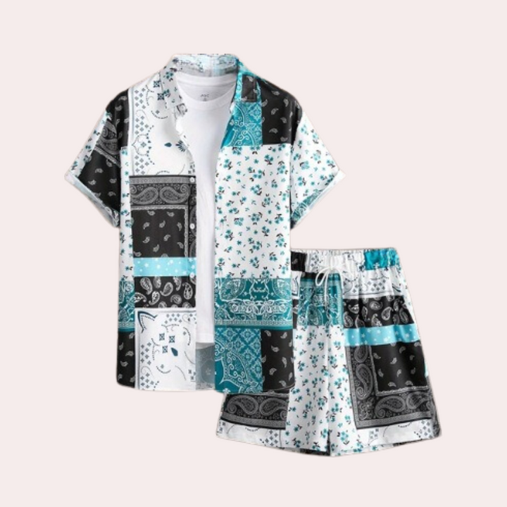 Light Summer Set for Men - Elias-Green-S-Nora Luxe